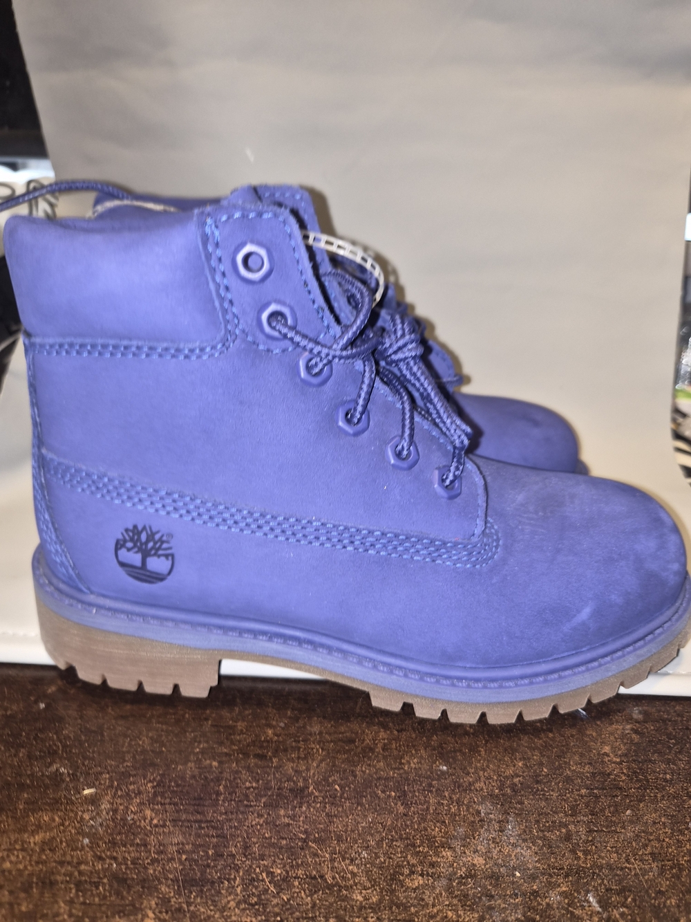 Timberland Kids' Blue Nubuck Boots - Picture 2 of 6